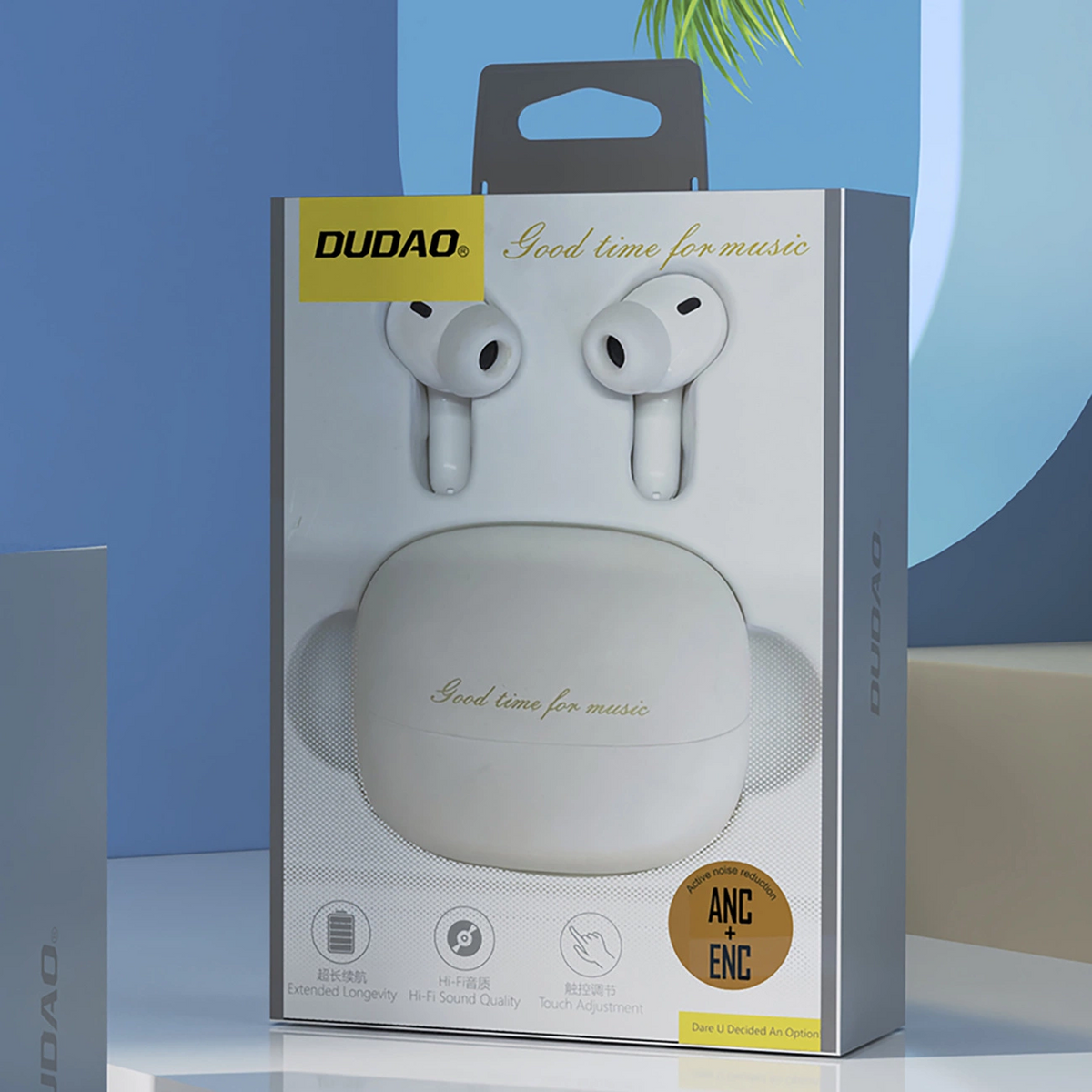 Ακουστικά Bluetooth Dudao U21, TWS, ANC, Λευκό