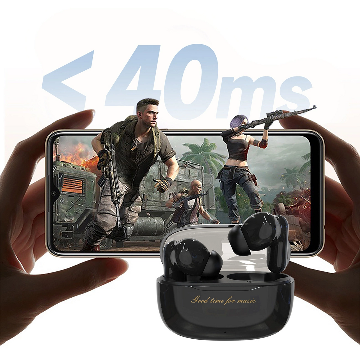 Ασύρματα ακουστικά Bluetooth Dudao U8 Pro, TWS, Μαύρο