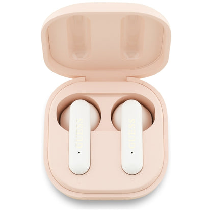 Handsfree Bluetooth Guess 4G Metal Logo, TWS, Pink