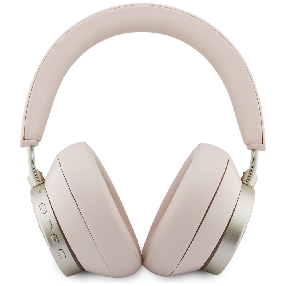 Ασύρματο Bluetooth Handsfree Guess 4G Χρυσό Λογότυπο Τρίγωνο, A2DP, Ροζ