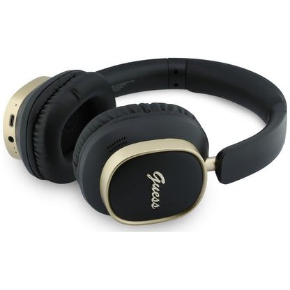 Handsfree Bluetooth Guess Rectangle Metal Script, A2DP, Μαύρο