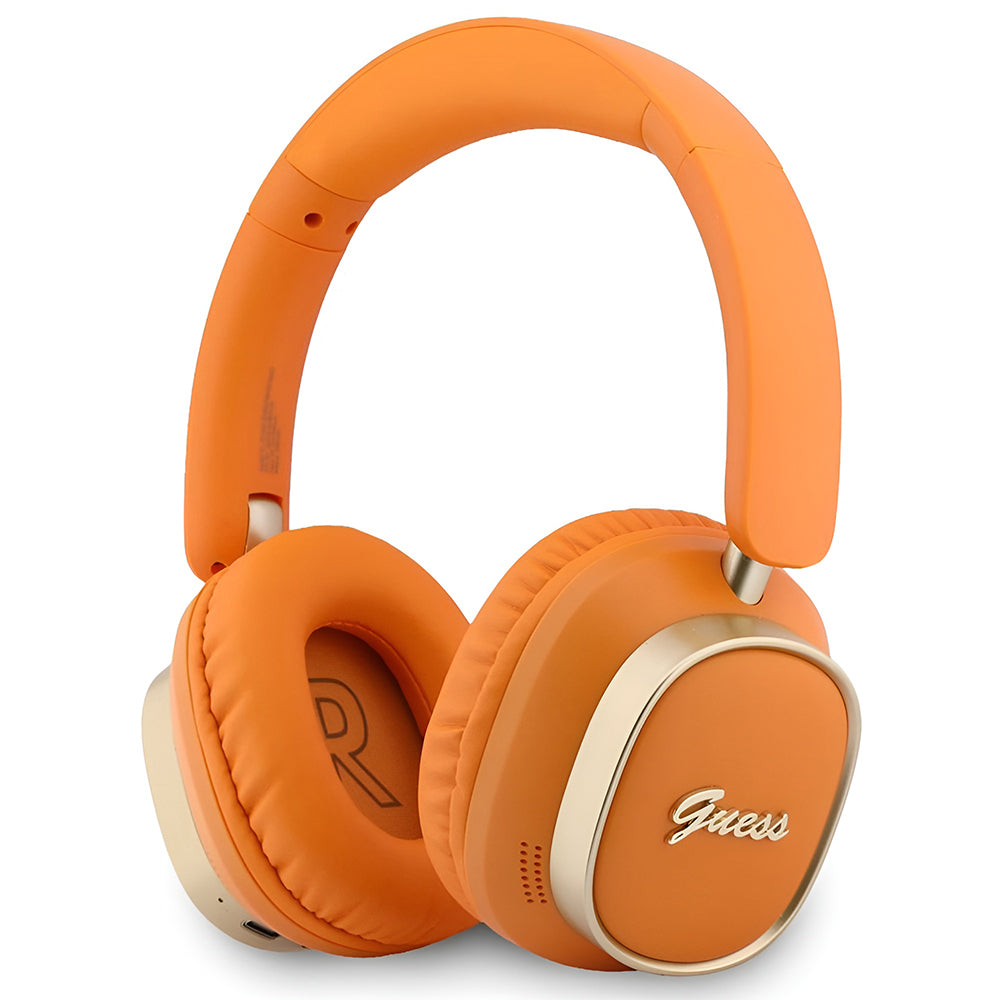 Handsfree Bluetooth Guess Rectangle Metal Script, A2DP, Πορτοκαλί