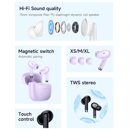 Bluetooth Handsfree Bluetooth HOCO EQ2, TWS, Mov 