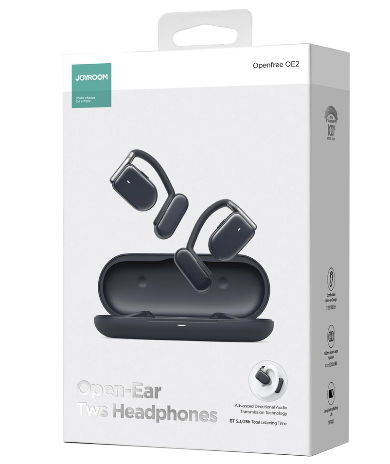 Ασύρματο ακουστικό Bluetooth Joyroom Openfree JR-OE2, TWS, Μπλε σκούρο