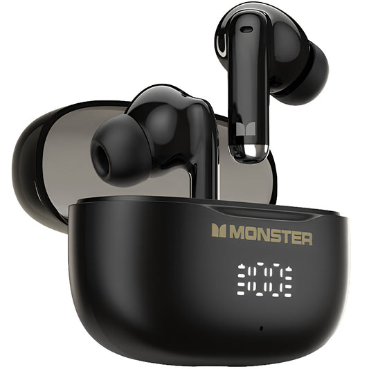 Ασύρματα ακουστικά Bluetooth Monster N-Lite 300, TWS, Μαύρο