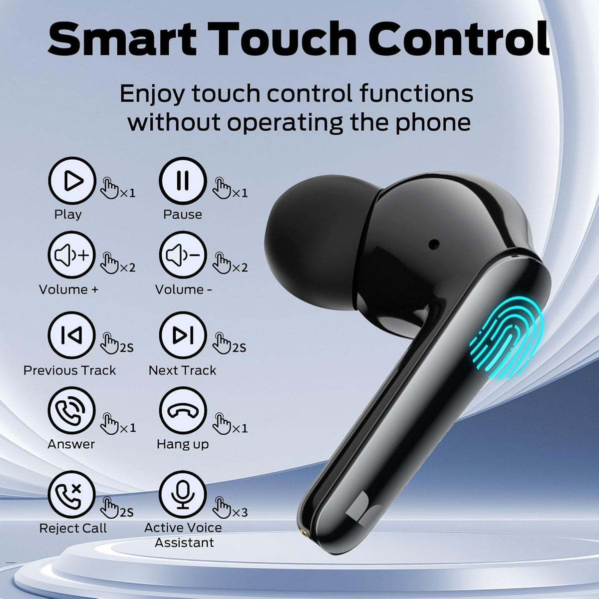 Ασύρματα ακουστικά Bluetooth Monster N-Lite 203 AirLinks, TWS, Μαύρο