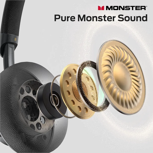 Ασύρματο ακουστικό Bluetooth Monster N-tune mini 02, A2DP, ANC, Μαύρο