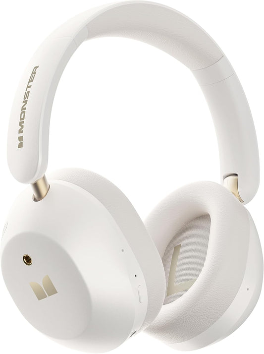 Ασύρματο ακουστικό Bluetooth Monster Persona 6th, MultiPoint, A2DP, ANC, Λευκό