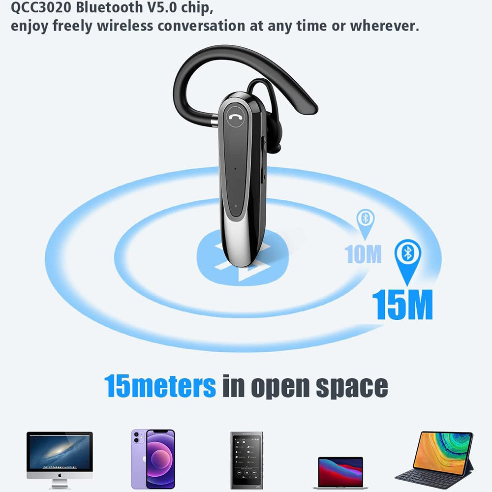 Handsfree Bluetooth Techsuit CB2 AirTalk, A2DP, Black