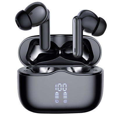 Handsfree Bluetooth Techsuit CW2 VelarX One, TWS, ANC, Black