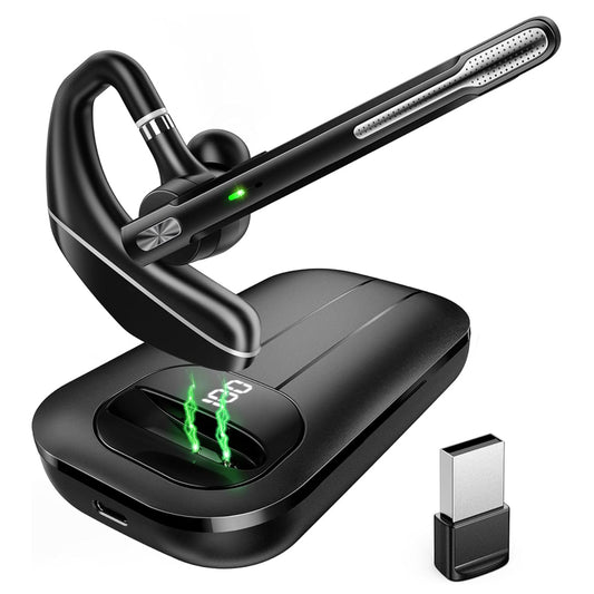Ακουστικό Call Center Bluetooth Techsuit Hearyo A6L, Μαύρο