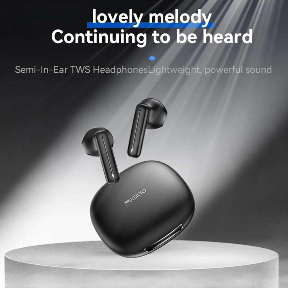 Handsfree Bluetooth Yesido TWS25, TWS, Μαύρο