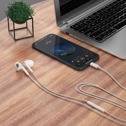 Ακουστικά Handsfree Lightning Dudao X14PROL-W1, Λευκό
