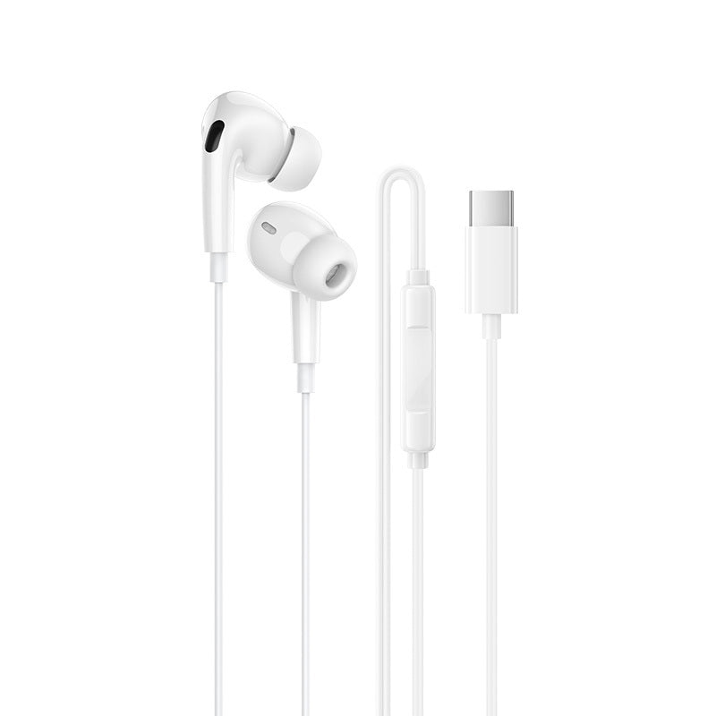 Handsfree USB-C Borofone BM100 Pro Fuente, Λευκό