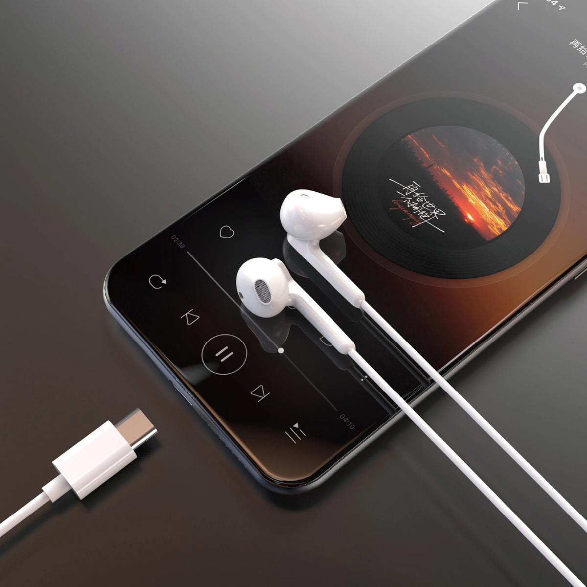 Handsfree USB-C Dudao X3C, Λευκό