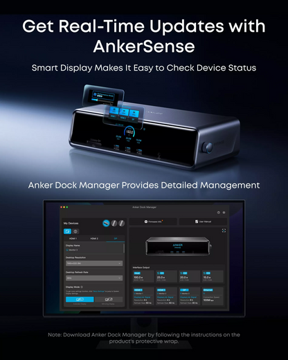 Πολυλειτουργικό Hub Anker Prime, 3 x USB-A - 4 x USB-C - 1 x DisplayPort - 2 x HDMI - 1 x υποδοχή 3,5 mm - 1 x RJ45 - 1 x SD - 1 x microSD, Γκρι A83B33A1