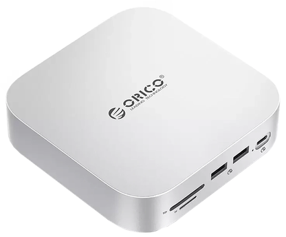 Πολυλειτουργικός Hub Orico MiniLink M48PR για Apple Mac Mini M4 / Mini M4 Pro, 9σε1, Ασημί