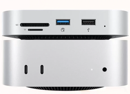 Πολυλειτουργικός Hub Orico MiniLink M48PR για Apple Mac Mini M4 / Mini M4 Pro, 9σε1, Ασημί