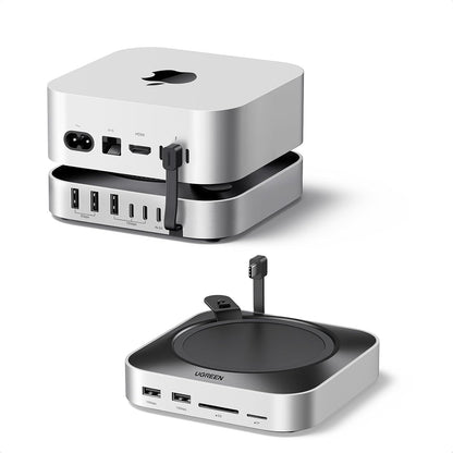 Πολυλειτουργικός Hub UGREEN CM841A (95094) για Apple Mac Mini M4 / Mini M4 Pro, 10σε1, Γκρι