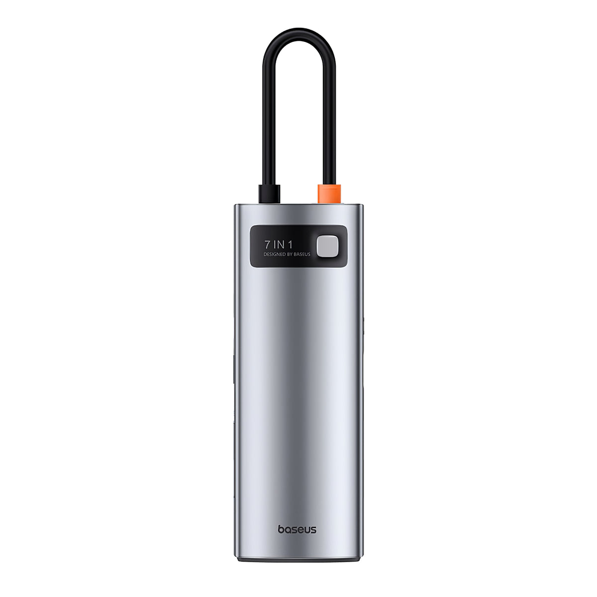 Hub USB-C Baseus Joystar, 3 x USB-A 3.0 - 1 x USB-C - 1 x HDMI - 1 x SD - 1 x microSD, Γκρι B00030708811-00