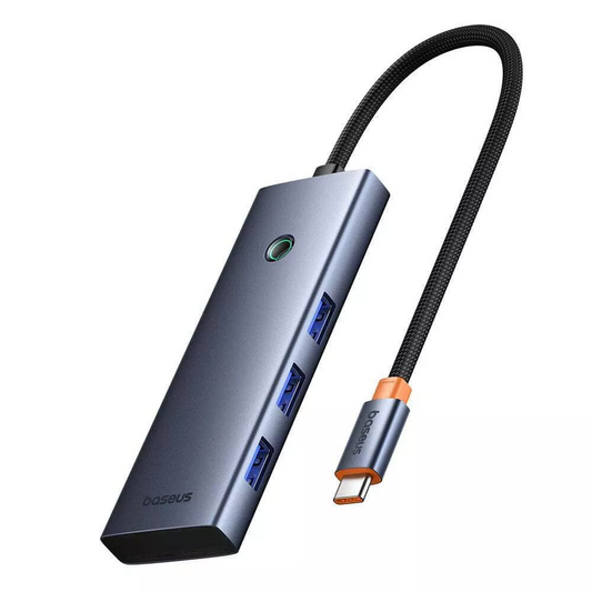 Baseus UltraJoy USB-C Hub, 3 x USB-A 3.0 - 1 x USB-C - 1 x HDMI - 1 x SD - 1 x microSD, Gray B00052803811-03