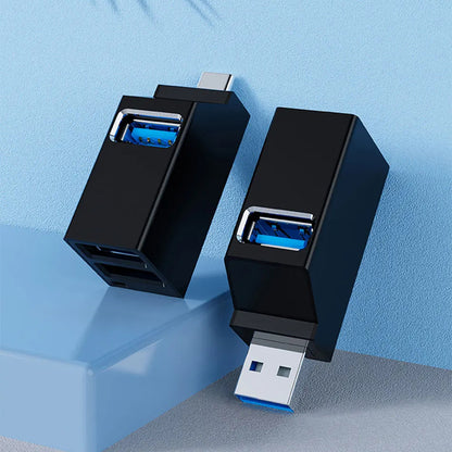 Techsuit H10 EchoLink USB-C Hub, 3in1, Black
