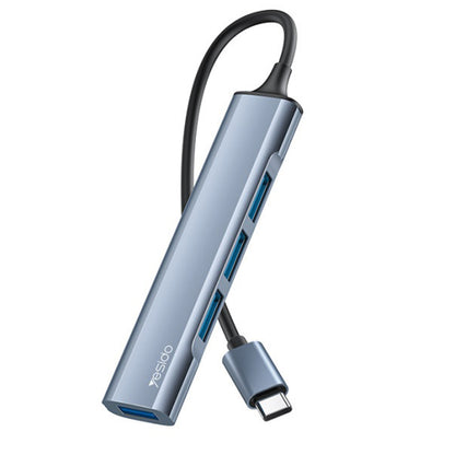 Yesido HB17 USB-C Hub, 4in1, Grey