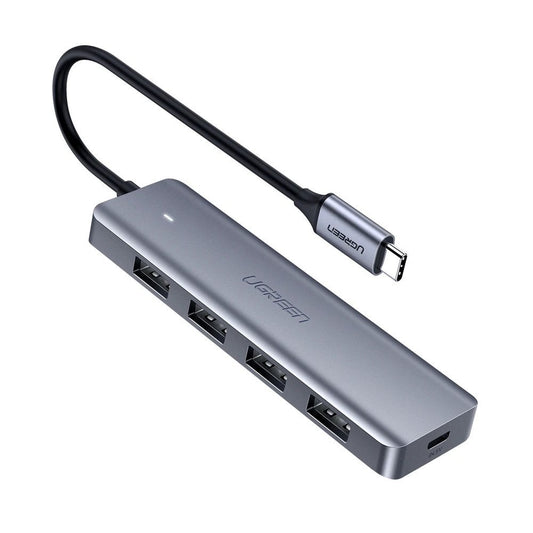 Hub USB-C UGREEN CM219, 4 x USB-A 3.0 - 1 x USB-C, Γκρι