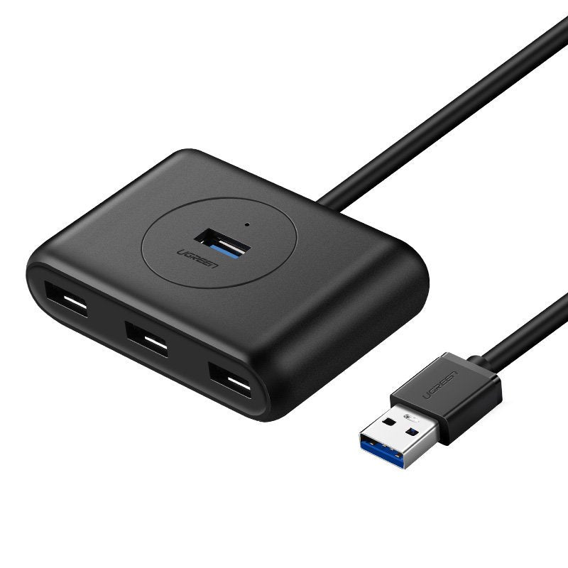 Hub USB UGREEN CR113, 4 x USB-A 3.0, 1m, Μαύρο