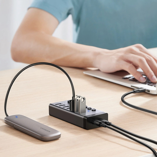 Hub USB UGREEN CM481, 7 x USB-A 3.0, Γκρι