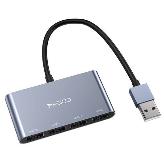 Hub USB Yesido HB12, 4in1, Γκρι