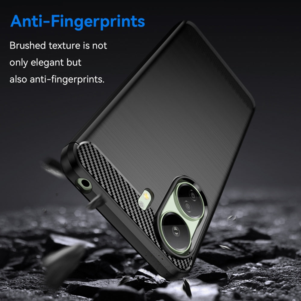 Camera Protection Case for Xiaomi Poco C65 / Redmi 13C, Techsuit, Carbon, Black