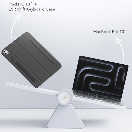 Θήκη με Πληκτρολόγιο για Apple iPad (2025) / (2022), ESR, Shift, Γκρι