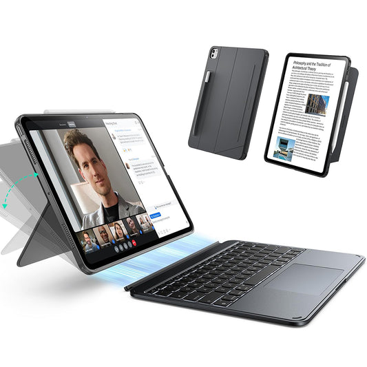 Θήκη με Πληκτρολόγιο για Apple iPad (2025) / (2022), ESR, Shift, Γκρι