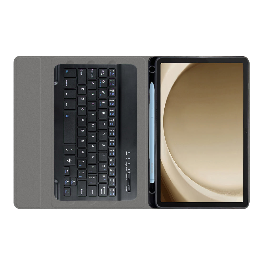 Keyboard Case for Samsung Galaxy Tab A9+, Techsuit, CozyTab, Black