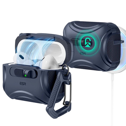Θήκη ESR Cyber FlickLock για Apple AirPods Pro 3, Μπλε