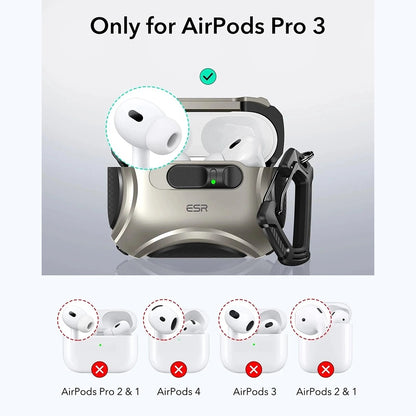 Θήκη ESR Cyber FlickLock για Apple AirPods Pro 3, Γκρι