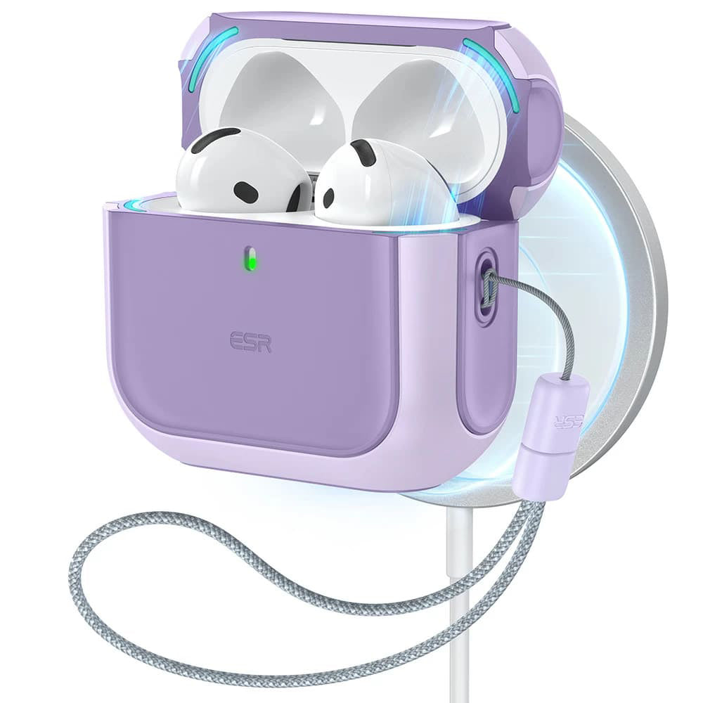 ESR Orbit Hybrid Case for Apple AirPods 4, Purple