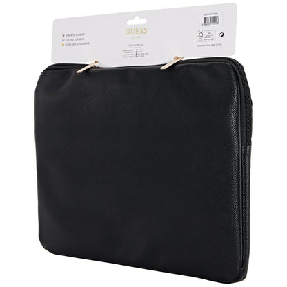 Θήκη Guess Grained Triangle Logo για Laptop 14inch, Μαύρη