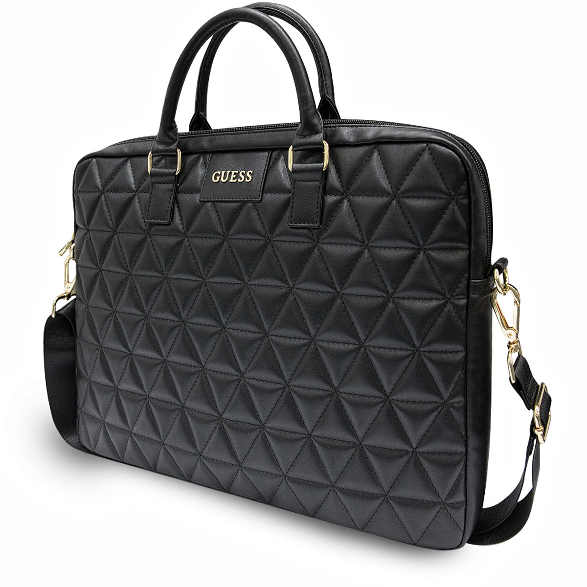 Τσάντα Guess Quilted για Laptop 15inch, Μαύρη