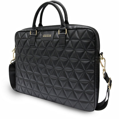 Τσάντα Guess Quilted για Laptop 15inch, Μαύρη