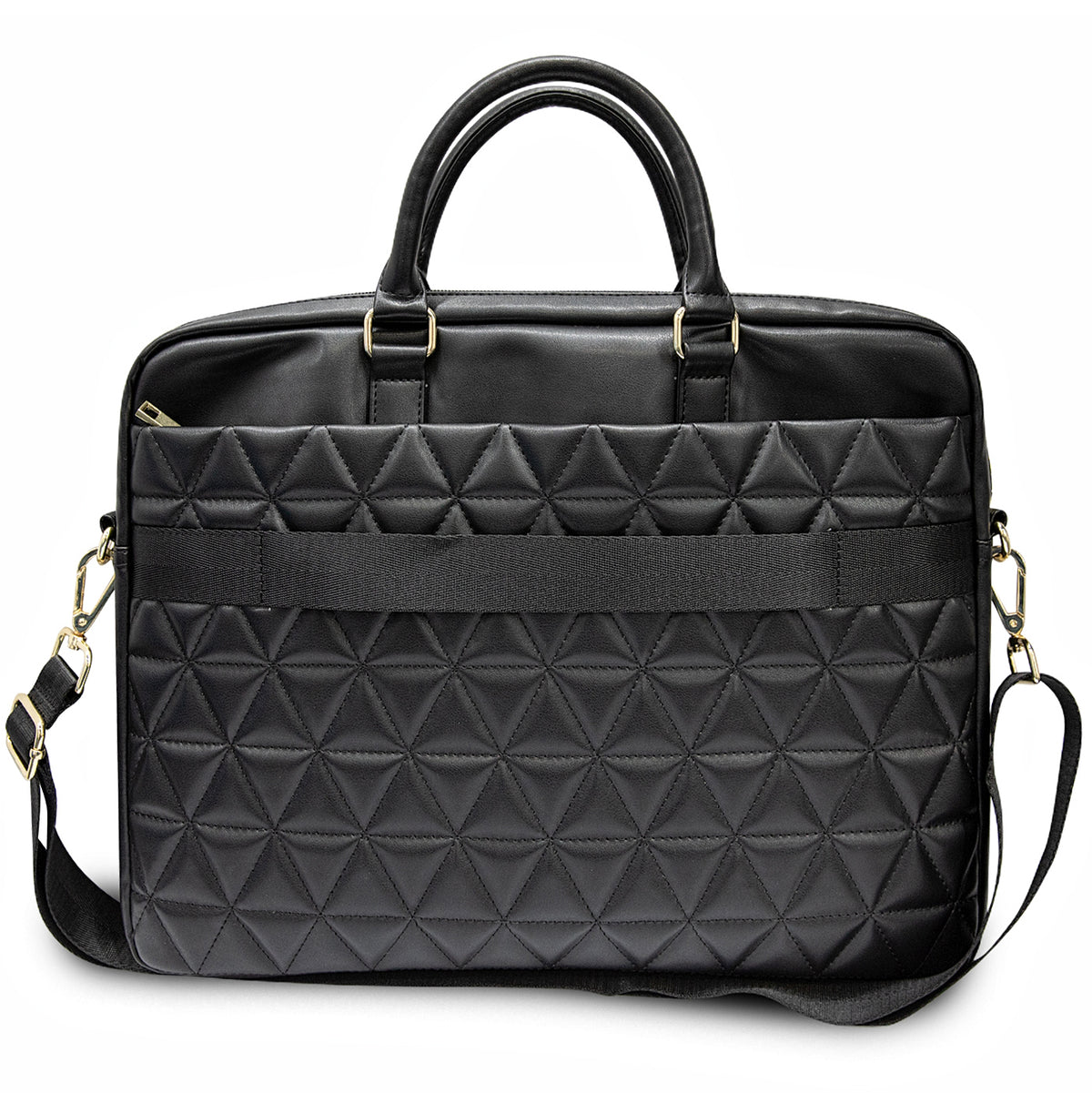 Τσάντα Guess Quilted για Laptop 15inch, Μαύρη
