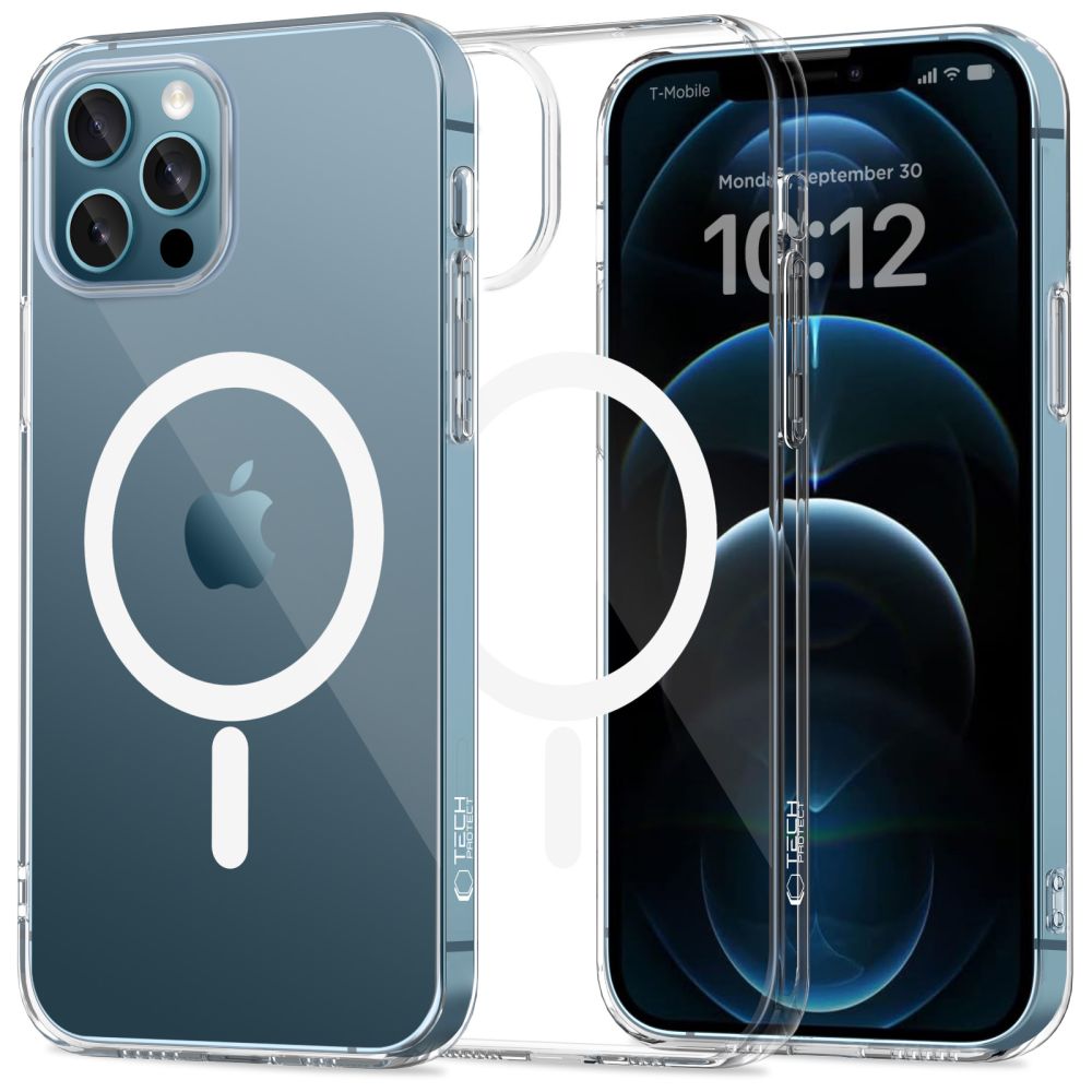 Θήκη MagSafe για Apple iPhone 12 / 12 Pro, Tech-Protect, Flexair, Διάφανη