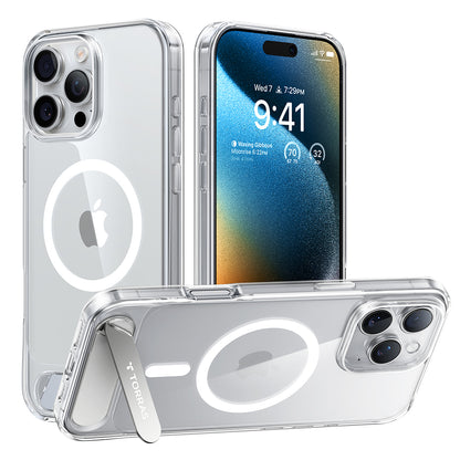 Θήκη MagSafe για Apple iPhone 16 Pro Max, Torras, Pstand, Διαφανής
