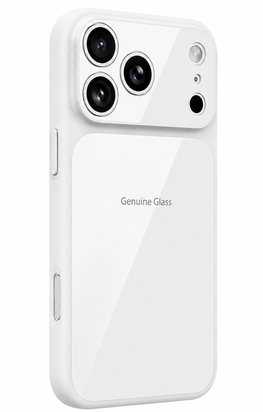 Θήκη MagSafe για Apple iPhone 16, OEM, Genuine Glass, Λευκή