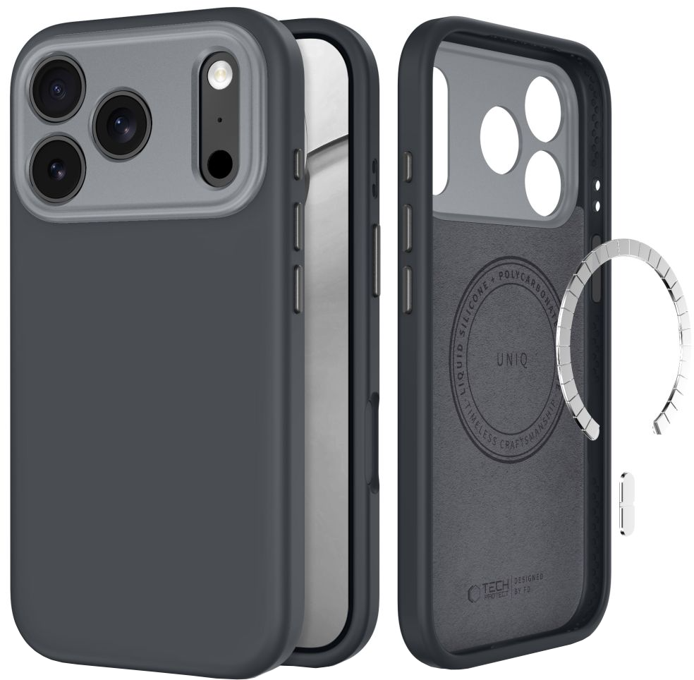 Θήκη MagSafe για Apple iPhone 18 Pro Max / 17 Pro Max, Tech-Protect, Uniq CC, Γκρι