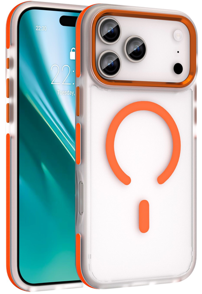 Θήκη MagSafe για Apple iPhone 18 Pro / 17 Pro, Etteri, Icy Mag, Πορτοκαλί