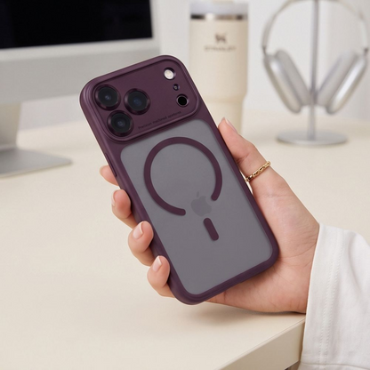 Θήκη MagSafe για Apple iPhone 18 Pro Max / 17 Pro Max, Tech-Protect, MagPeak CC, Βυσσινί Ματ