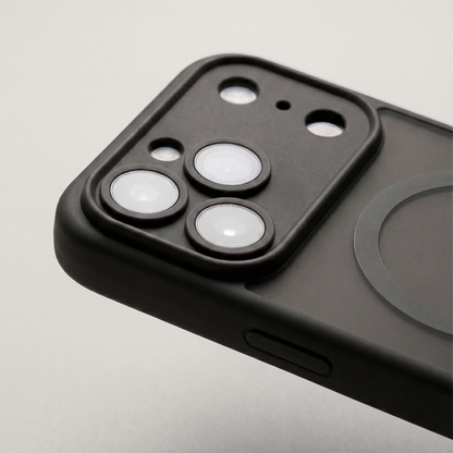 Θήκη MagSafe για Apple iPhone 18 Pro / 17 Pro, OEM, Mag Matt Big Hole, Μαύρη