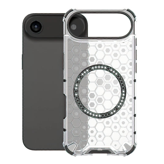 MagSafe Case for Apple iPhone 17 Air, Techsuit, HoneyComb Shield, White